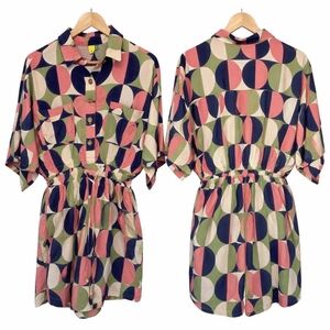 Farm Rio Retro Print Romper Size Large (Brazil G)